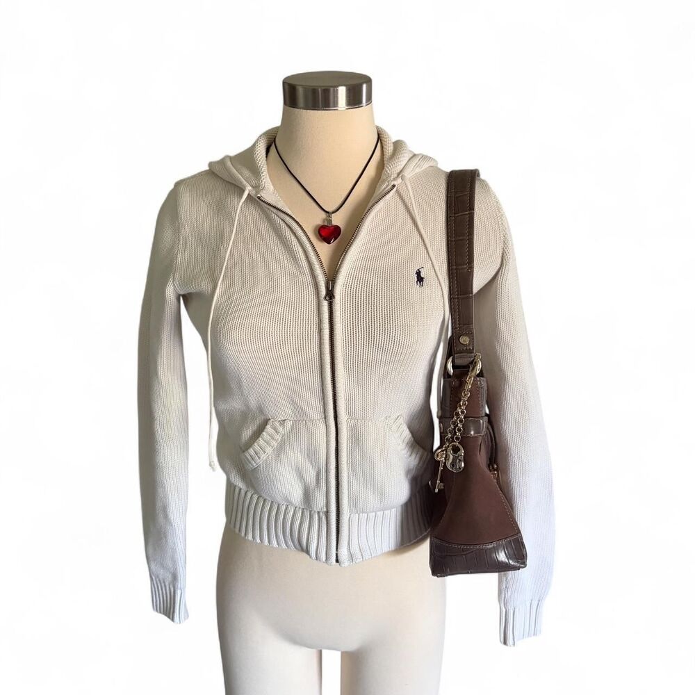 Polo-ralph-lauren Women's Cream and White Hoodie